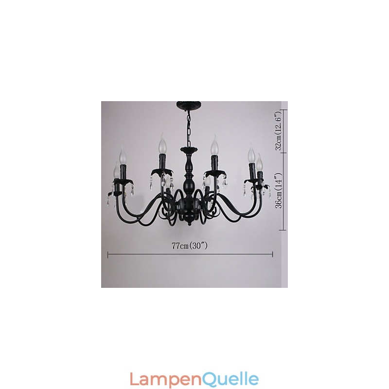 Europäischer Stil Kristallkerzenlampe Lampe Bekleidungsgeschäft Lampen und Laternen Dekoration Projekt Droplight