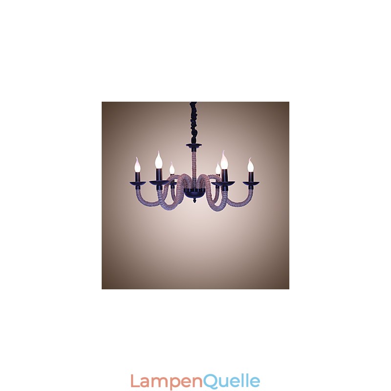 Loft Industrie Wind Vintage Eisen Lampen Geschäfte Kronleuchter Seil Kronleuchter Lichter