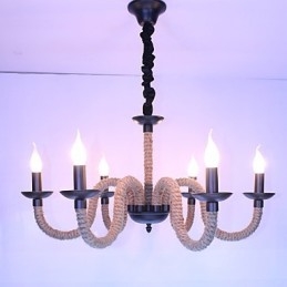 Loft Industrie Wind Vintage Eisen Lampen Geschäfte Kronleuchter Seil Kronleuchter Lichter