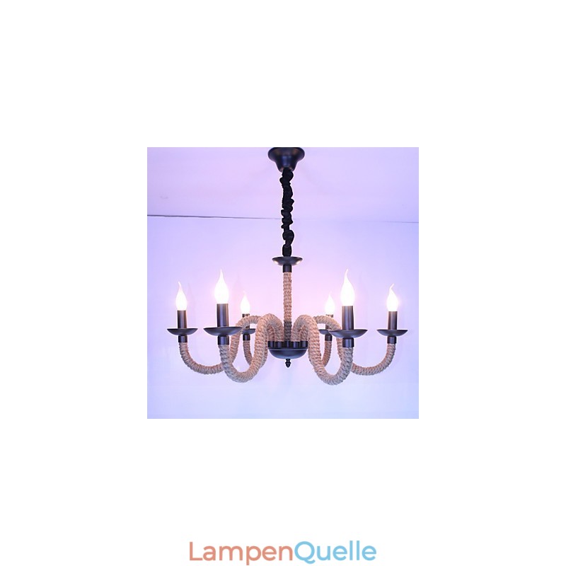 Loft Industrie Wind Vintage Eisen Lampen Geschäfte Kronleuchter Seil Kronleuchter Lichter