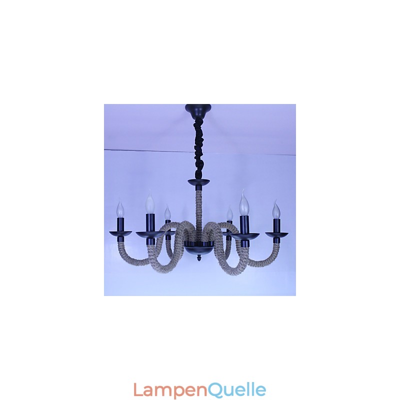 Loft Industrie Wind Vintage Eisen Lampen Geschäfte Kronleuchter Seil Kronleuchter Lichter