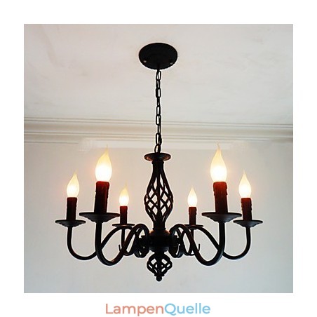 Künstlerisch schick und modern, andere Funktionen für Kerzenstil, Metall, für den Innenbereich, 6 Glühbirnen, Kronleuchter Künstlerisch schick und modern, andere Funktionen für Kerzenstil, Metall, für den Innenbereich, 6 Glühbirnen, Kronleuchter