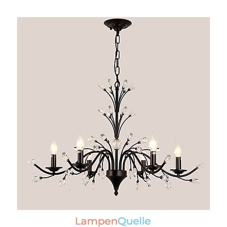 6 Lichter Kristall Kronleuchter Modern Zeitgenössisch Traditionell Klassisch Vintage Retro Country Malerei Feature 6 Lichter Kristall Kronleuchter Modern Zeitgenössisch Traditionell Klassisch Vintage Retro Country Malerei Feature