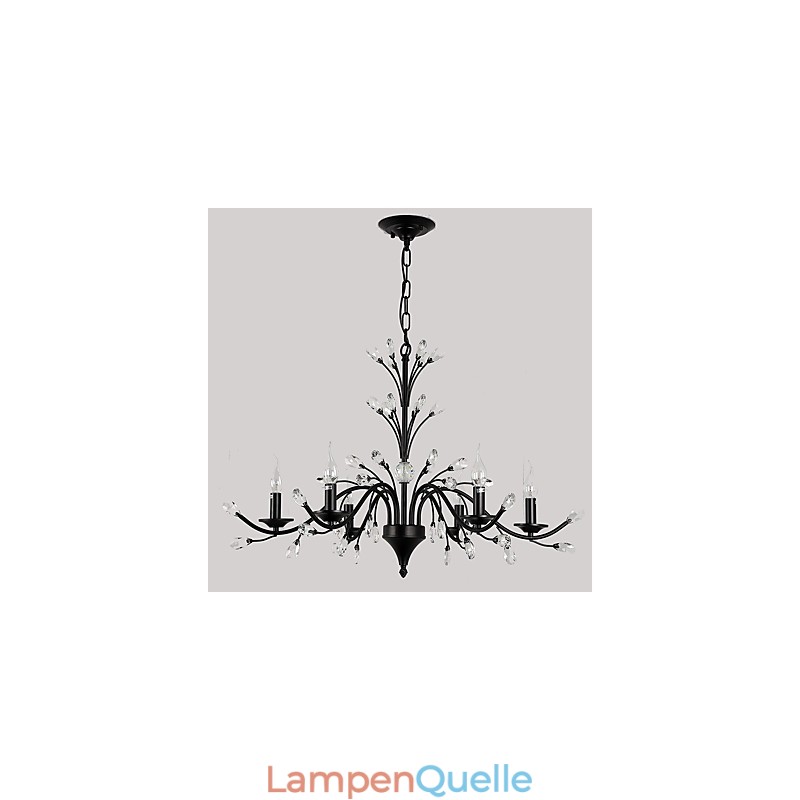 6 Lichter Kristall Kronleuchter Modern Zeitgenössisch Traditionell Klassisch Vintage Retro Country Malerei Feature