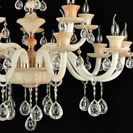 Moderne zeitgenössische traditionelle klassische galvanisierte Funktion für Kristall Mini-Stil MetalDining Kronleuchter