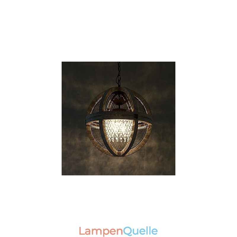 Vintage Metall American Industrial Loft Malerei Farbe Holz Kronleuchter Lampe die Indoor Dekorieren Pendelleuchte
