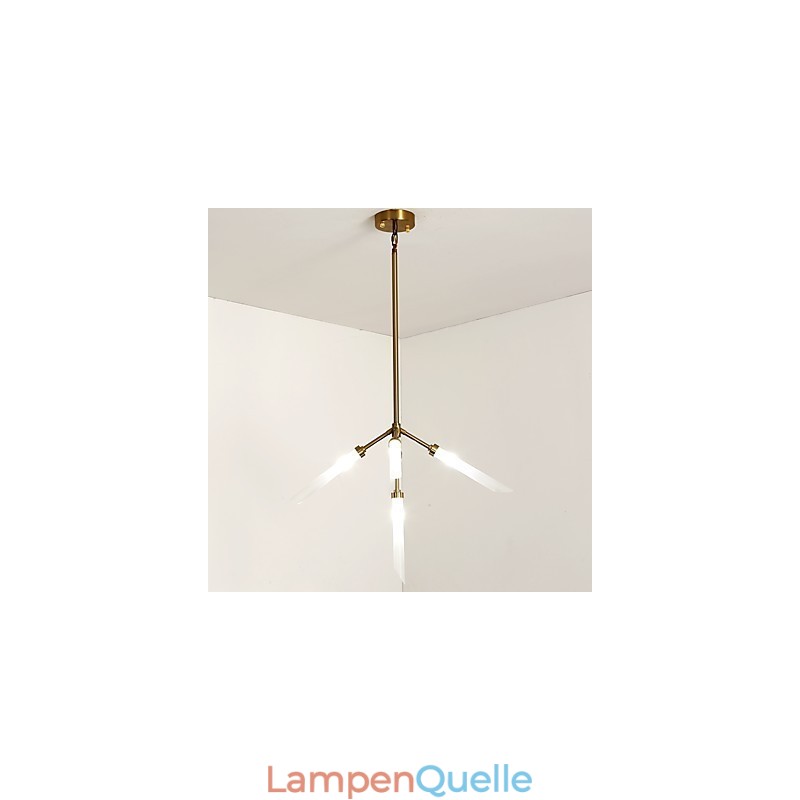 5-flammiger Mini-Kronleuchter im modernen, zeitgenössischen Stil