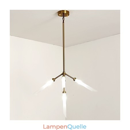 5-flammiger Mini-Kronleuchter im modernen, zeitgenössischen Stil