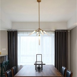 5-flammiger Mini-Kronleuchter im modernen, zeitgenössischen Stil