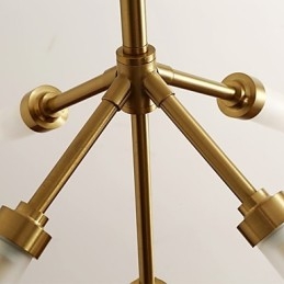 5-flammiger Mini-Kronleuchter im modernen, zeitgenössischen Stil