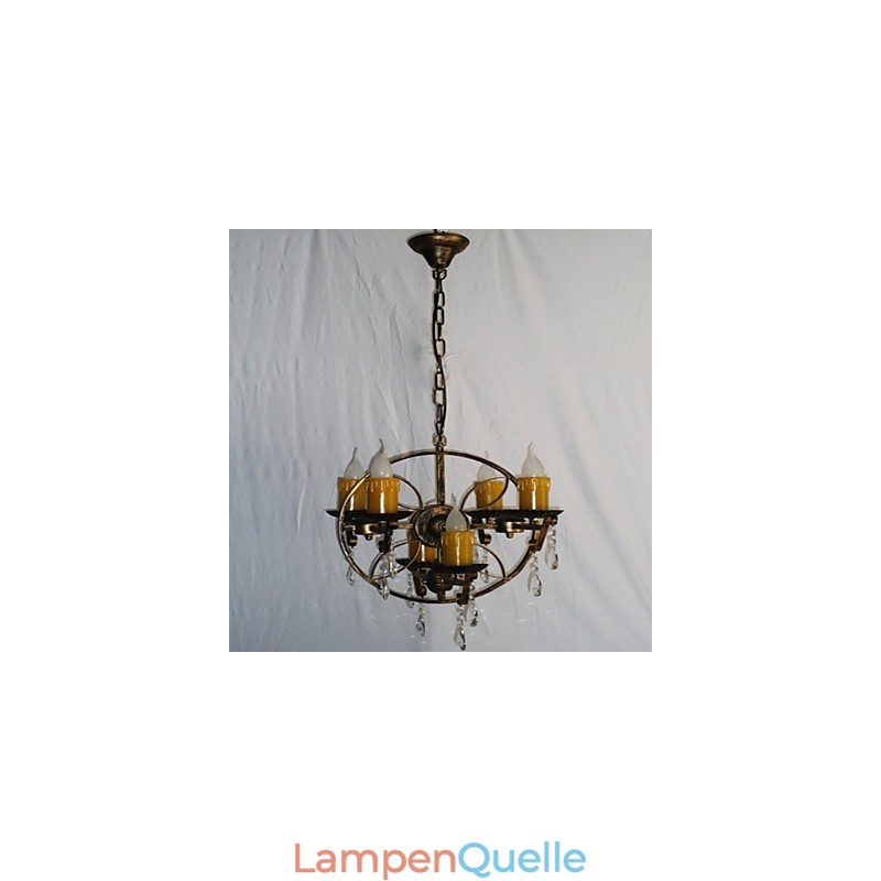 Rustikale Lodge Vintage Retro Country Globe Malerei Feature für Mini-Stil Designer Metall Kronleuchter