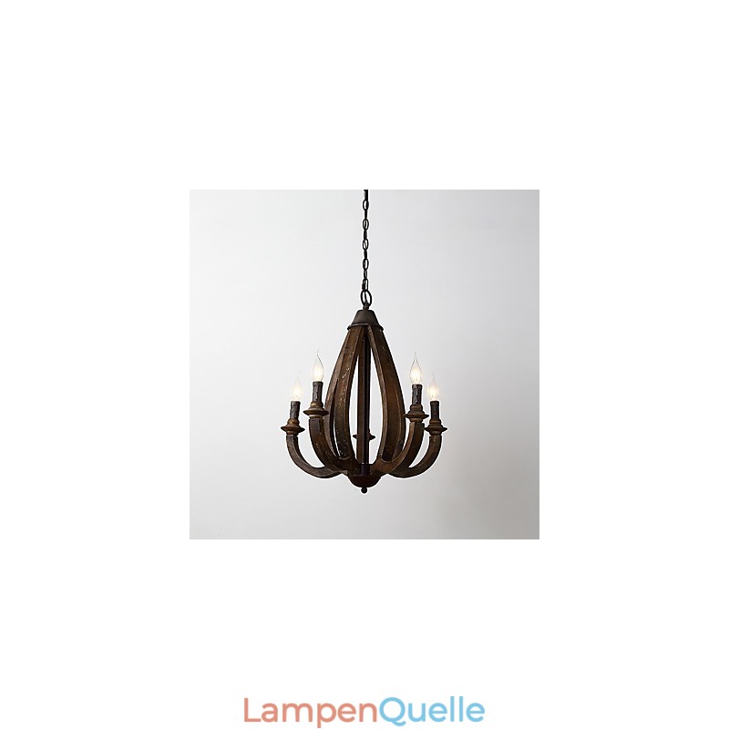 Vintage Malerei Feature Mini Stil Holz Bambus Kronleuchter Lampe die Dekorieren Pendelleuchte