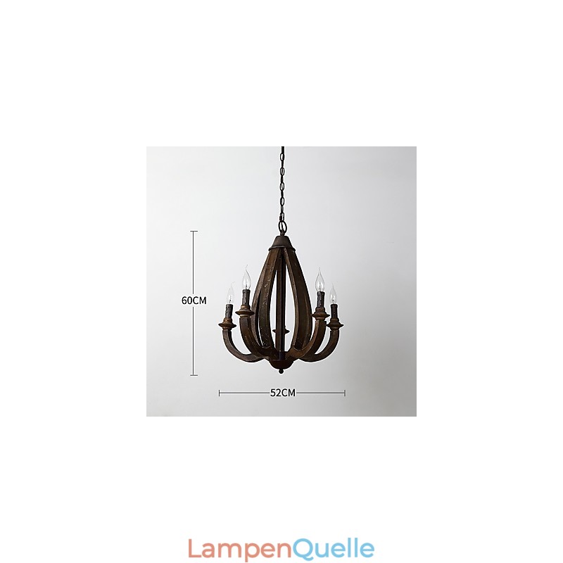 Vintage Malerei Feature Mini Stil Holz Bambus Kronleuchter Lampe die Dekorieren Pendelleuchte