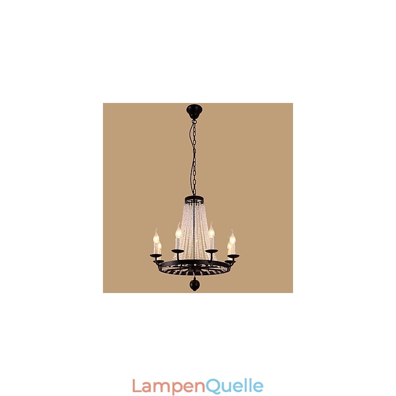 Kronleuchter mit 8 Lichtern, modern, zeitgenössisch, traditionell, klassisch, rustikal, Lodge, Vintage, Retro, Laterne, Trommel, Country Island, Globus, Schüssel