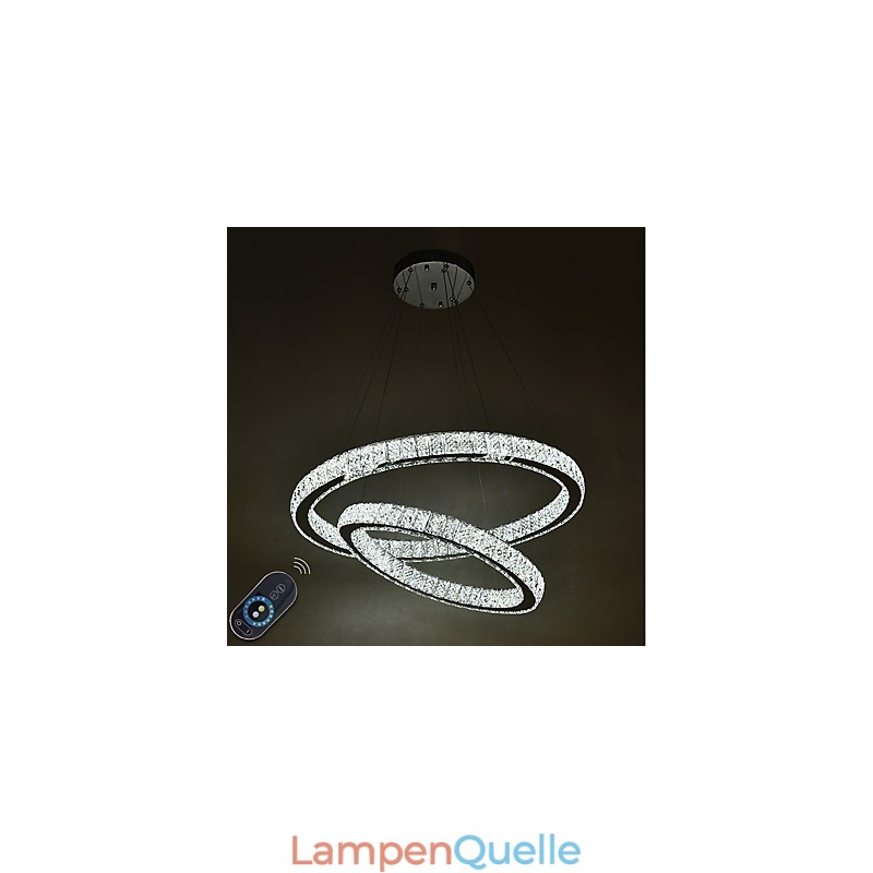 Indoor Kristall Kronleuchter Moderne Pendelleuchte Deckenleuchte Dimmbare Beleuchtung Lampe mit Fernbedienung