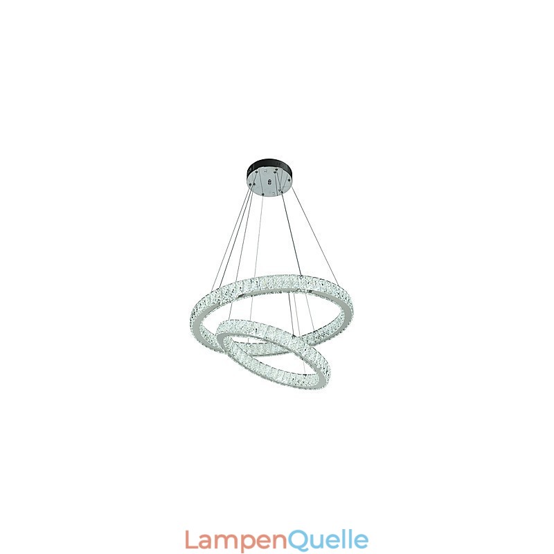 Indoor Kristall Kronleuchter Moderne Pendelleuchte Deckenleuchte Dimmbare Beleuchtung Lampe mit Fernbedienung