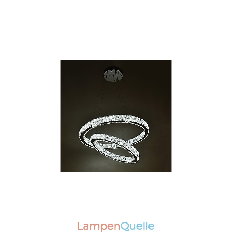 Indoor Kristall Kronleuchter Moderne Pendelleuchte Deckenleuchte Dimmbare Beleuchtung Lampe mit Fernbedienung