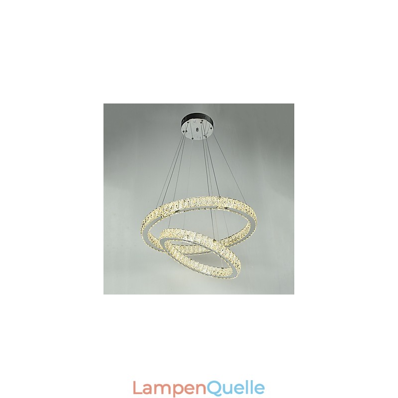 Indoor Kristall Kronleuchter Moderne Pendelleuchte Deckenleuchte Dimmbare Beleuchtung Lampe mit Fernbedienung