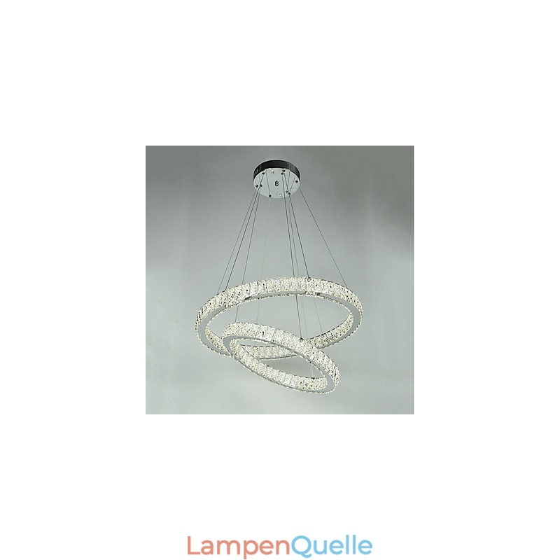 Indoor Kristall Kronleuchter Moderne Pendelleuchte Deckenleuchte Dimmbare Beleuchtung Lampe mit Fernbedienung