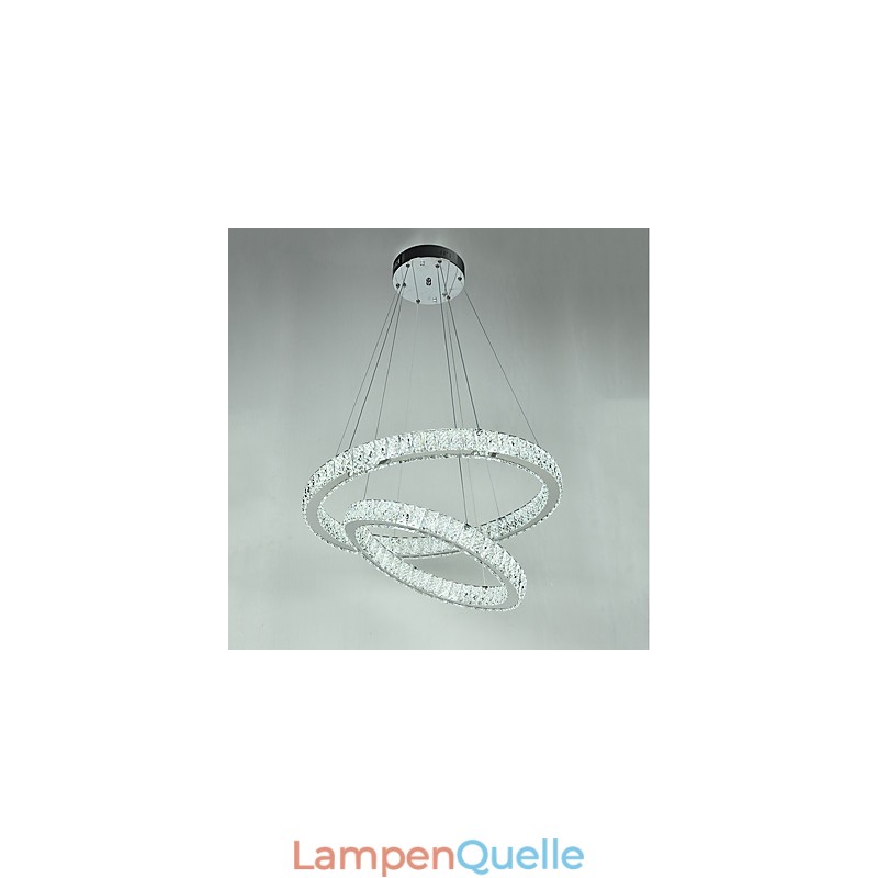 Indoor Kristall Kronleuchter Moderne Pendelleuchte Deckenleuchte Dimmbare Beleuchtung Lampe mit Fernbedienung