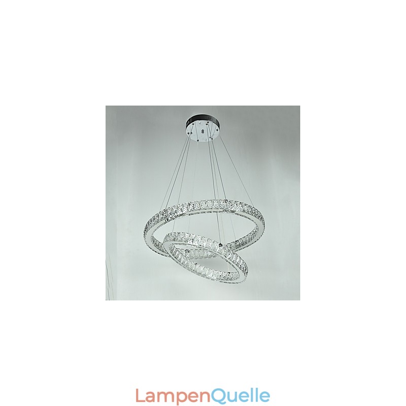 Indoor Kristall Kronleuchter Moderne Pendelleuchte Deckenleuchte Dimmbare Beleuchtung Lampe mit Fernbedienung