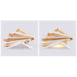1 Licht Holz Moderne zeitgenössische Pendelleuchte mit Holzschirm