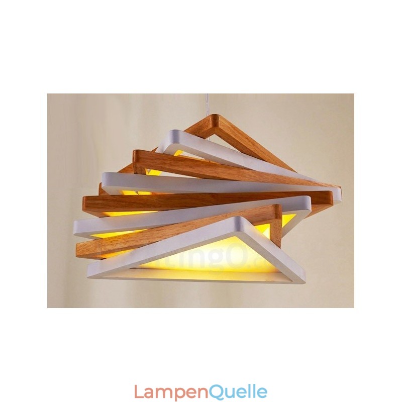 1 Licht Holz Moderne zeitgenössische Pendelleuchte mit Holzschirm