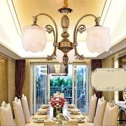 Die Kupfer-Marmor-Lampe Lampe American