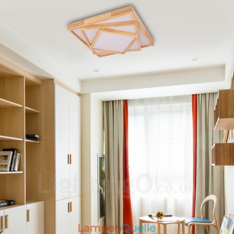 Moderne Deckenleuchten im zeitgenössischen nordischen Stil mit Acrylschirm