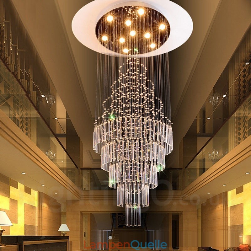10 Lichter Moderne Kristall Deckenpendelleuchte Innen Kronleuchter Beleuchtung Lampen Leuchten
