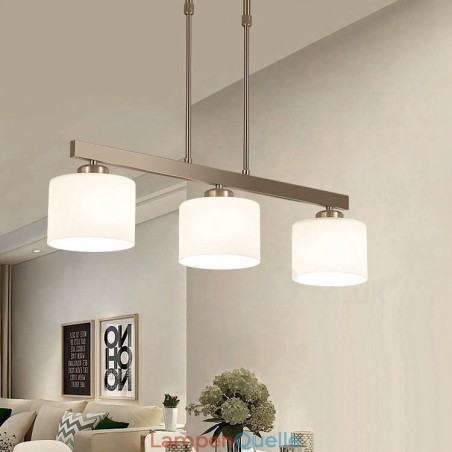 3 Lichter Moderne Chrom Pendelleuchte Indoor Kronleuchter Home Hängende Beleuchtung Lampen Leuchten mit Glasschirmen 3 Lichter Moderne Chrom Pendelleuchte Indoor Kronleuchter Home Hängende Beleuchtung Lampen Leuchten mit Glasschirmen