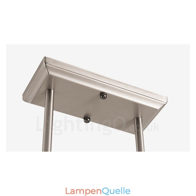 6 Lichter Moderne Chrom Pendelleuchte Indoor Kronleuchter Home Hängende Beleuchtung Lampen Leuchten mit Glasschirmen