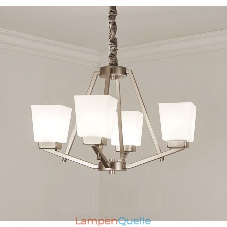 4 Lichter Chrom Pendelleuchte Indoor Modern Kronleuchter Home Hängende Beleuchtung Lampen Leuchten mit Glasschirmen 4 Lichter Chrom Pendelleuchte Indoor Modern Kronleuchter Home Hängende Beleuchtung Lampen Leuchten mit Glasschirmen