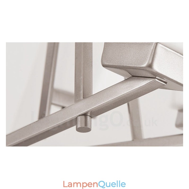 6 Lichter Chrom Pendelleuchte Indoor Modern Kronleuchter Home Hängende Beleuchtung Lampen Leuchten mit Glasschirmen