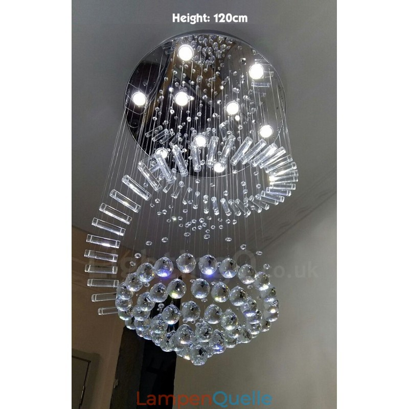 9 Lichter Moderne K9 Kristall Deckenpendelleuchte Innenleuchter Beleuchtung Lampen Leuchten
