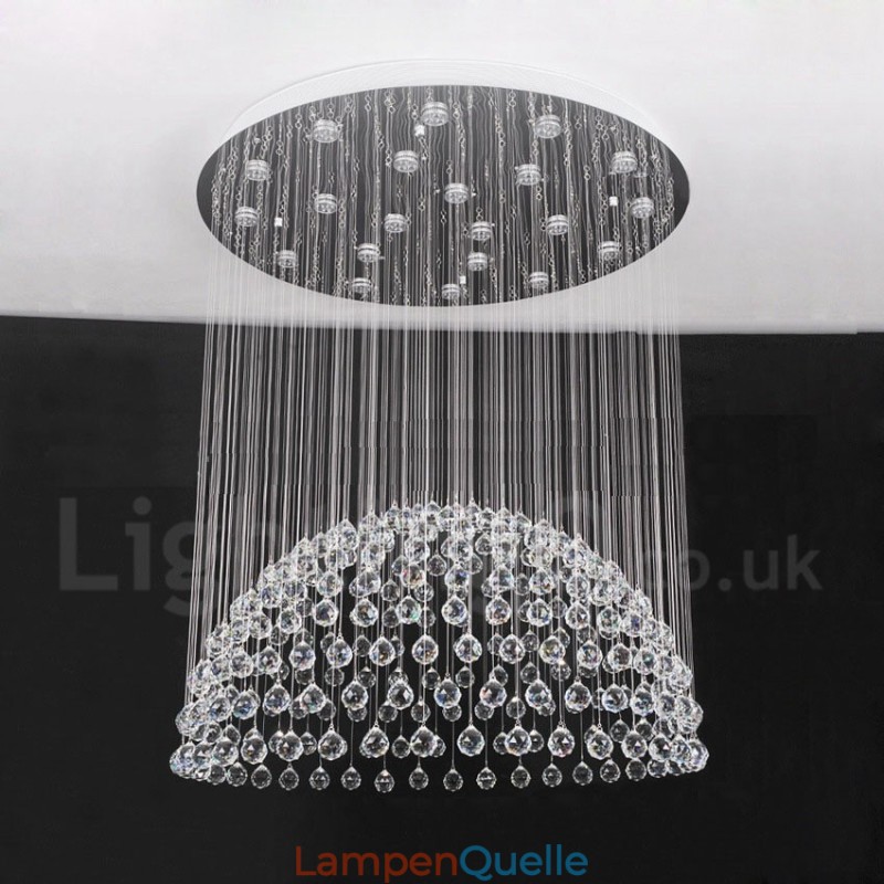 21 Lichter Moderne K9 Kristall Deckenpendelleuchte Innenleuchter Beleuchtung Lampen Leuchten