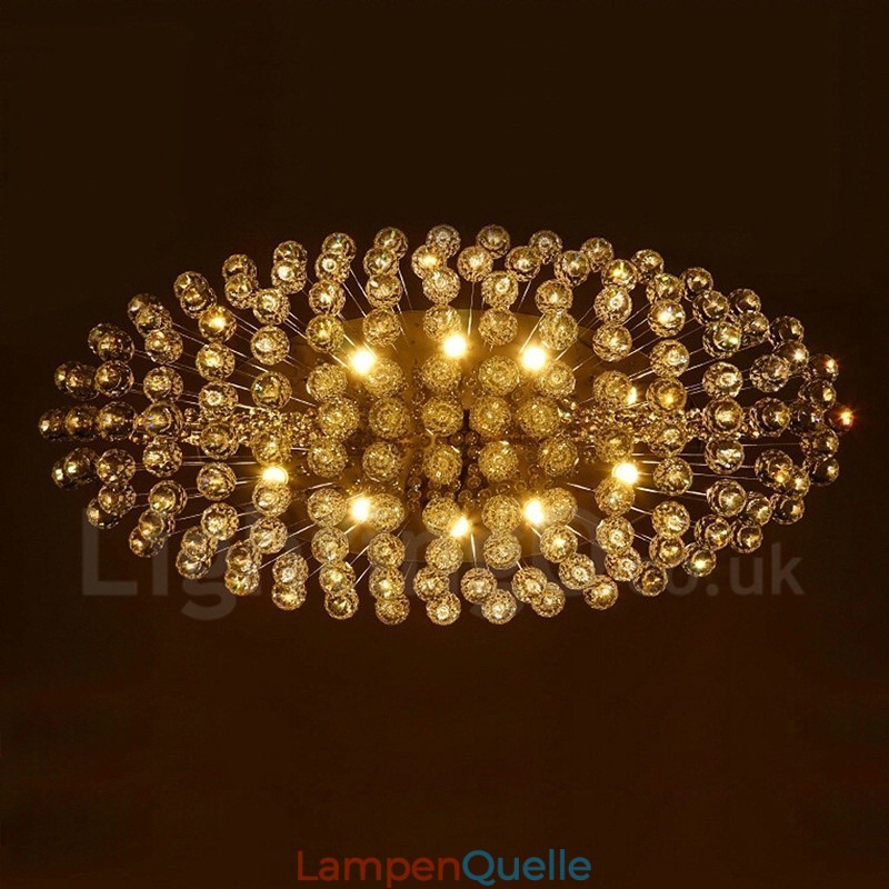 10 Lichter Moderne K9 Kristall Deckenpendelleuchte Innenleuchter Beleuchtung Lampen Leuchten