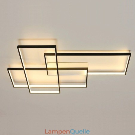 Moderne Deckenleuchte mit zeitgenössischer Aluminium-Malerei, bündige Wandleuchte mit Fernbedienungsdimmer für Wohnzimmer, Schlafzimmer Moderne Deckenleuchte mit zeitgenössischer Aluminium-Malerei, bündige Wandleuchte mit Fernbedienungsdimmer für Wohnzimmer, Schlafzimmer