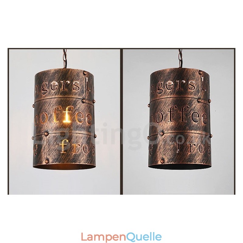 1 Licht Retro Vintage Pendelleuchte Cafe House Pendelleuchte