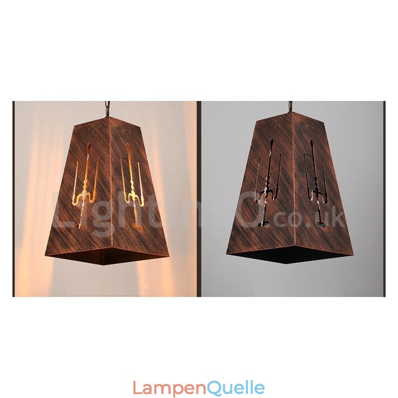 1 Licht Retro Vintage Pendelleuchte Cafe House Pendelleuchte
