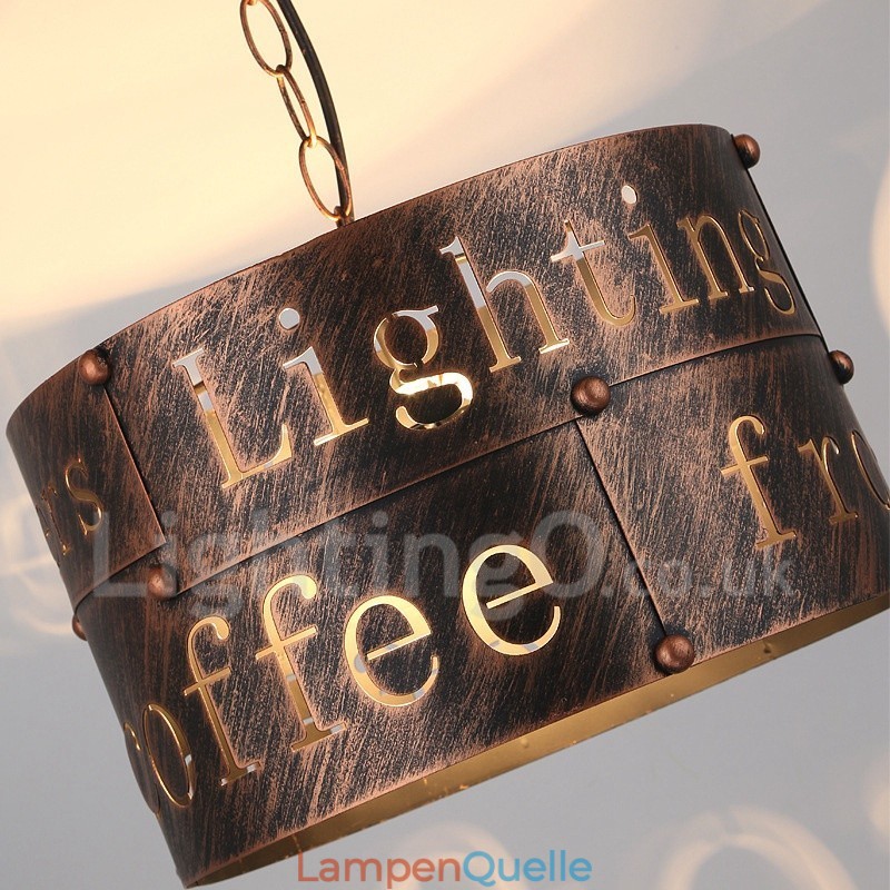1 Licht Retro Vintage Pendelleuchte Cafe House Pendelleuchte