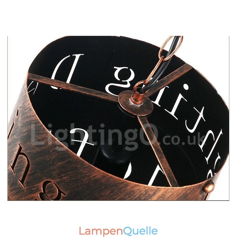 1 Licht Retro Vintage Pendelleuchte Cafe House Pendelleuchte