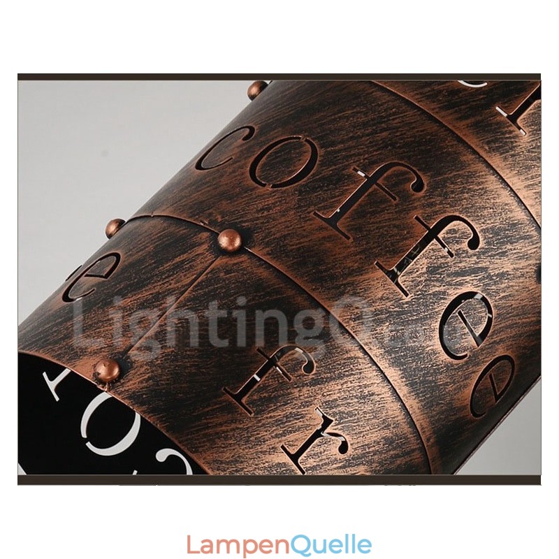 1 Licht Retro Vintage Pendelleuchte Cafe House Pendelleuchte