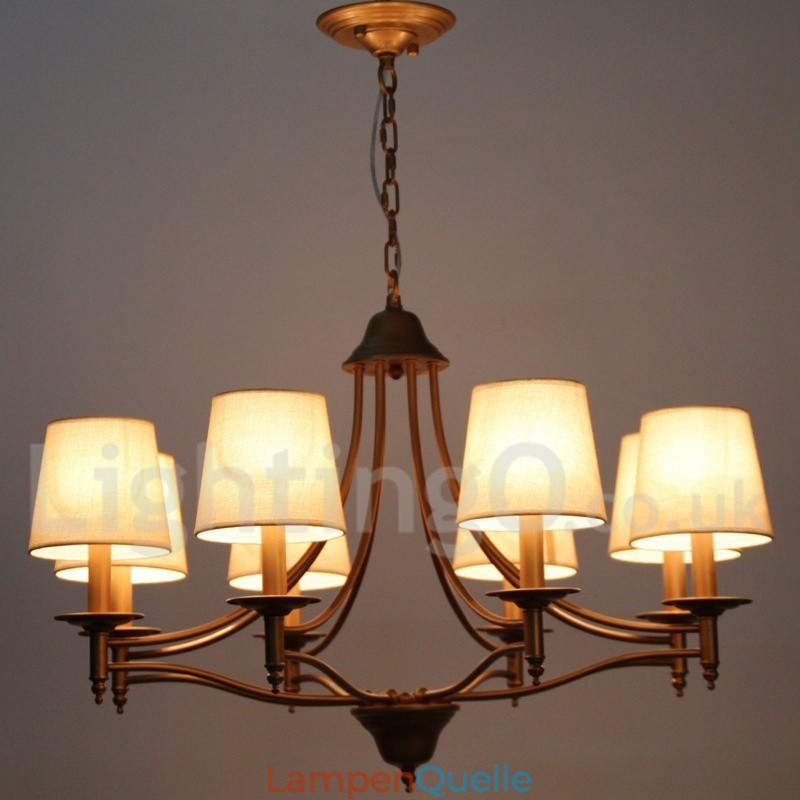 Kronleuchter im rustikalen Retro-Stil im mediterranen Stil mit 8 Lichtern