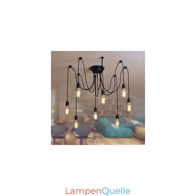 8 Lichter Kronleuchter Pendelleuchte Traditionell Klassisch Retro Metall