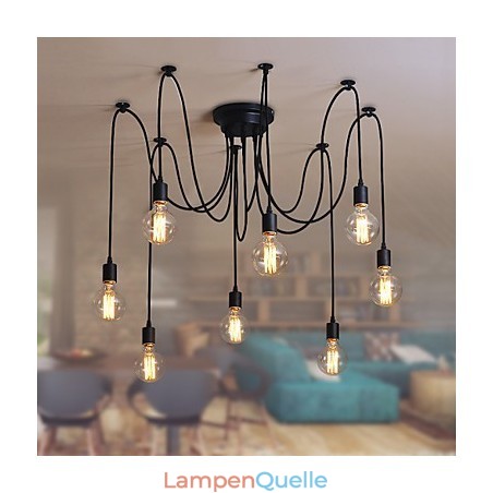 8 Lichter Kronleuchter Pendelleuchte Traditionell Klassisch Retro Metall 8 Lichter Kronleuchter Pendelleuchte Traditionell Klassisch Retro Metall