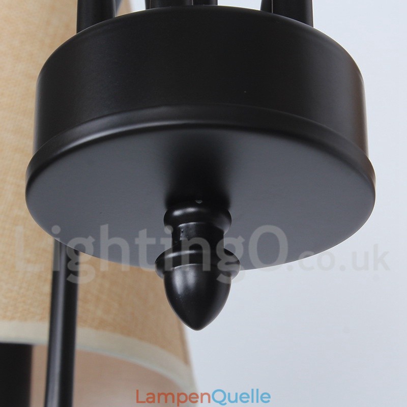 Kronleuchter im modernen, rustikalen, mediterranen Stil mit 8 Lichtern im Kerzenstil