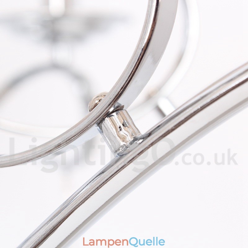 8-flammiger moderner Kronleuchter im Kerzenstil aus K9-Kristall