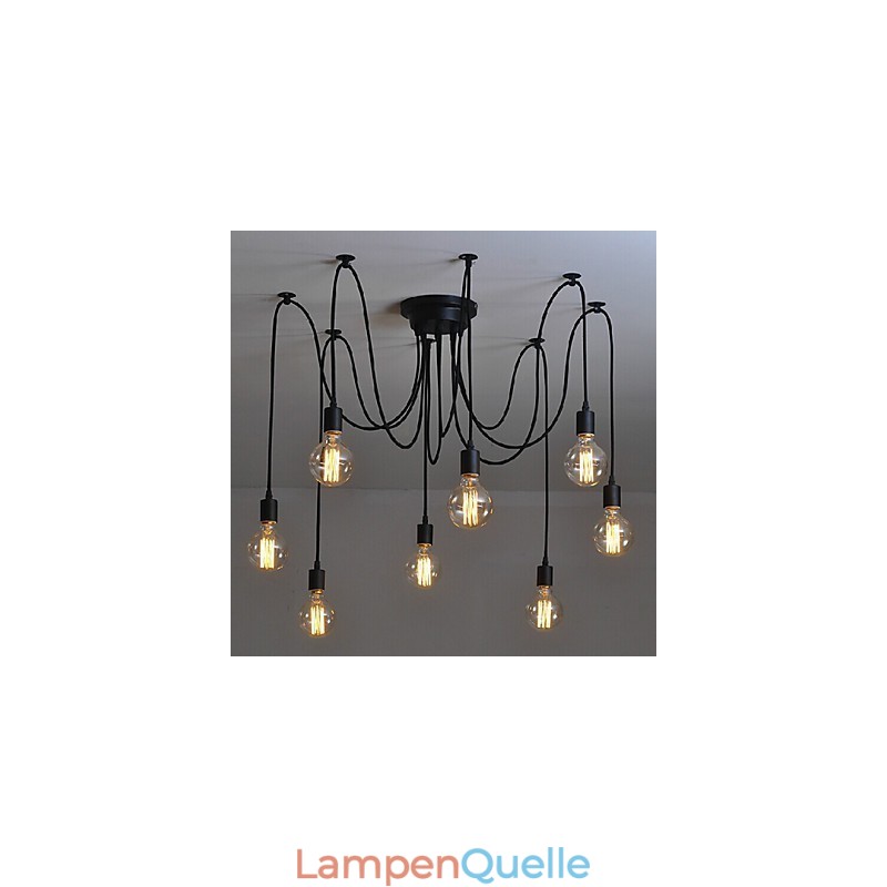 8 Lichter Kronleuchter Pendelleuchte Traditionell Klassisch Retro Metall