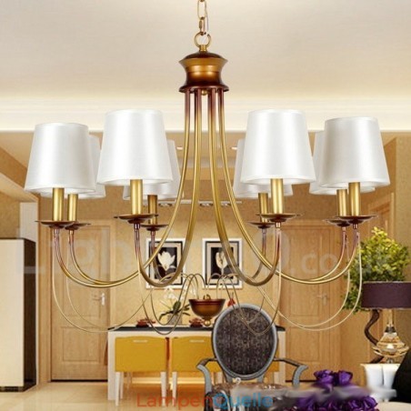 Kronleuchter im rustikalen mediterranen Stil mit 8 Lichtern, modern und zeitgenössisch, Kerzenstil Kronleuchter im rustikalen mediterranen Stil mit 8 Lichtern, modern und zeitgenössisch, Kerzenstil